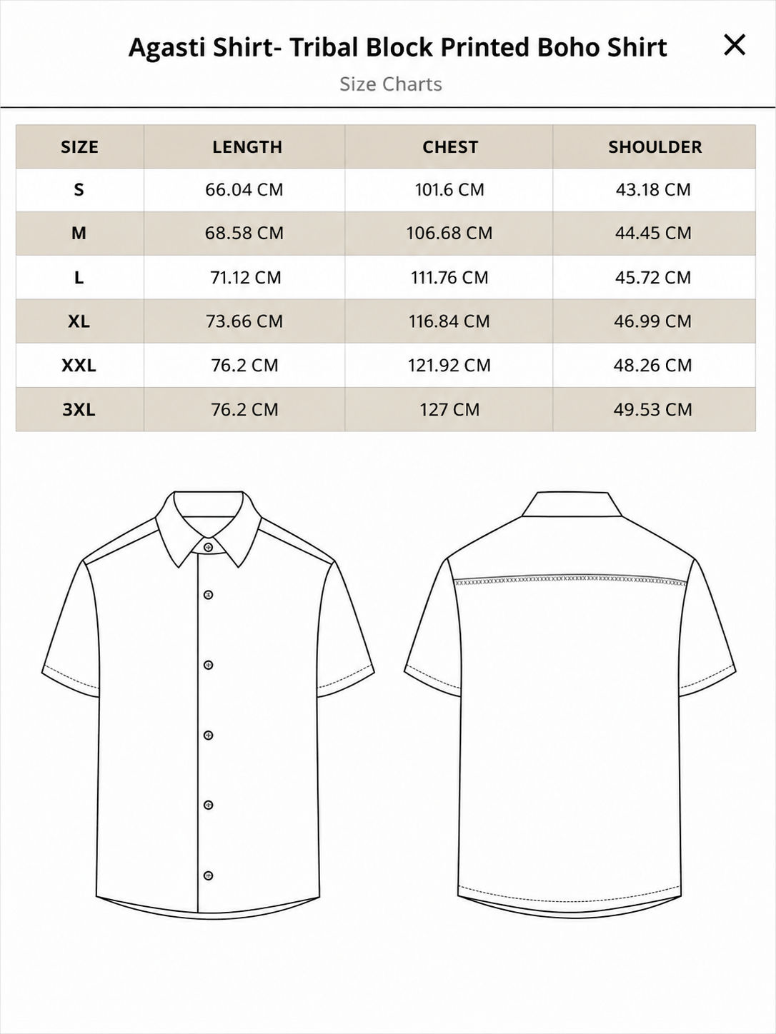 Agasti Shirt- Tribal Block Printed Boho Shirt
